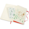 Блокнот MOLESKINE LE WIZARD OF OZ LARGE линейка, белый Poppy Field LEWOZQP060PF